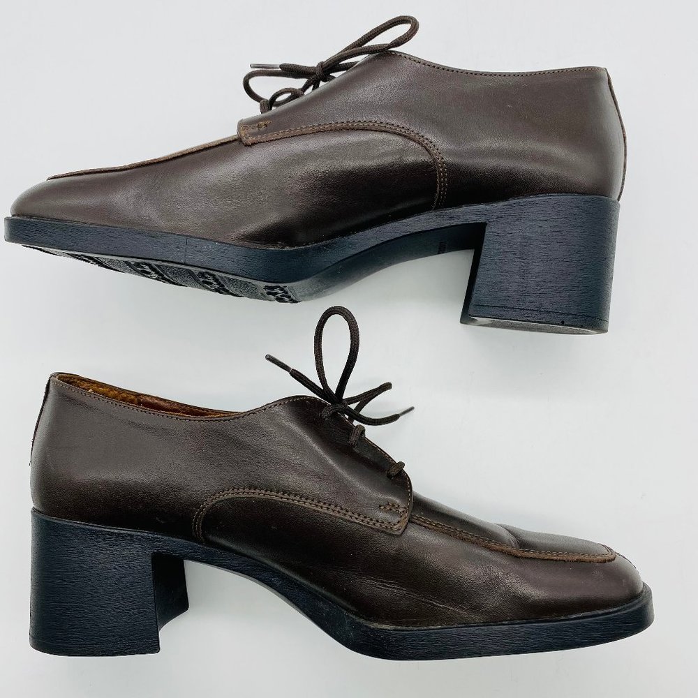 Sudini Made In Italy Move1 Calf Bootie Shoes Chocolate Brown Size 7-1/2